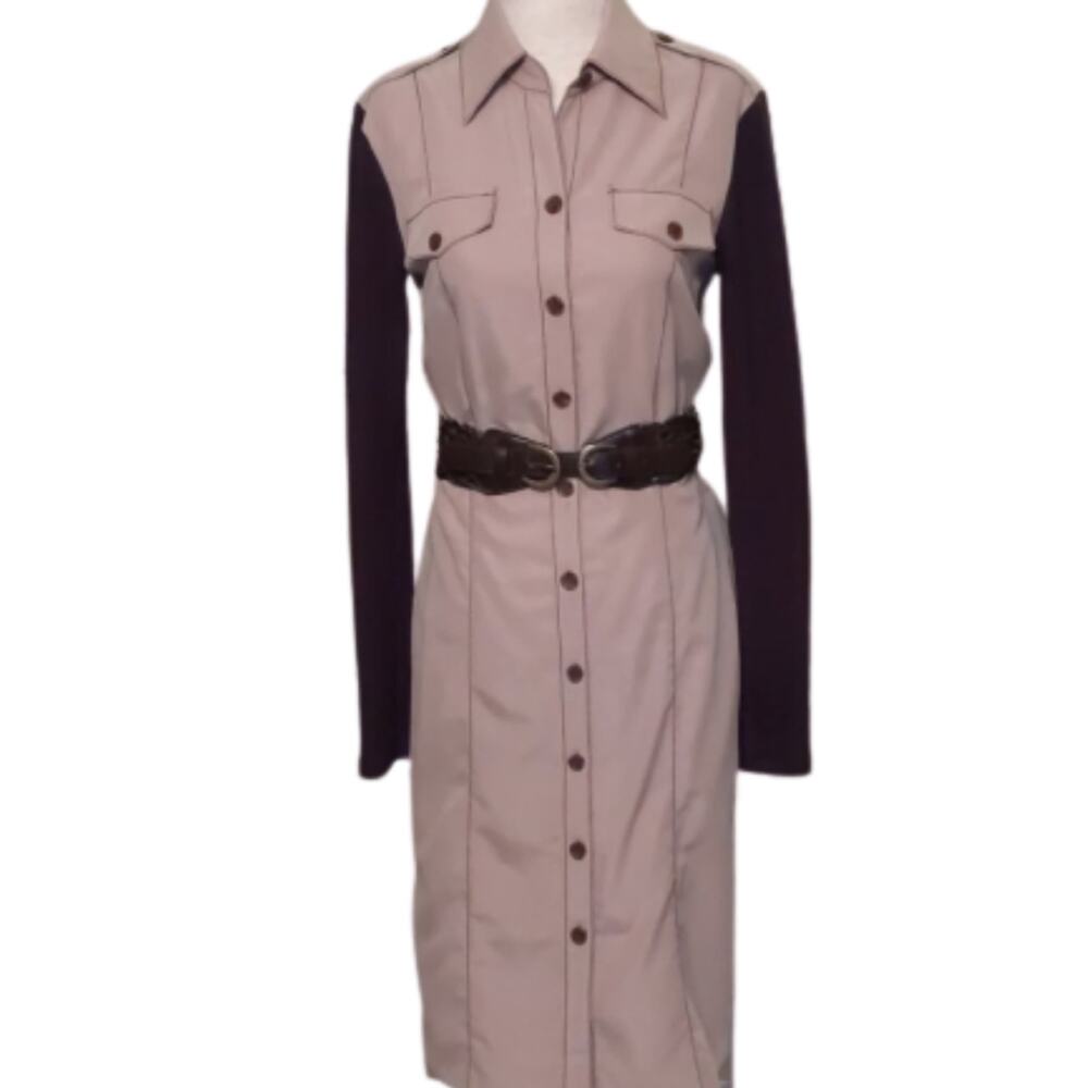 Cremieux NWT Color Block Shirt Dress 2